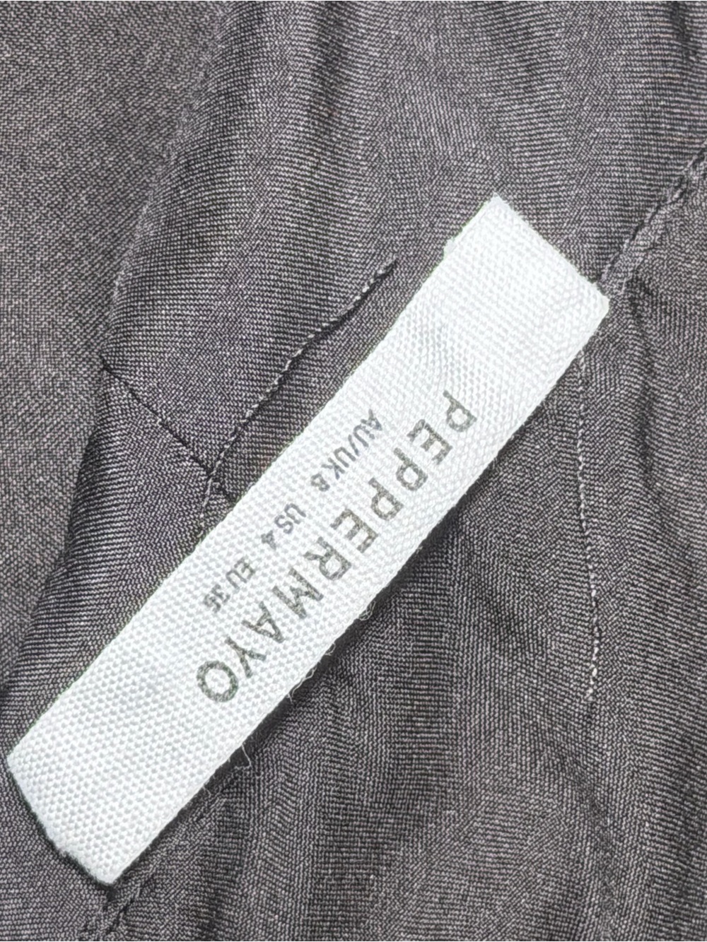 Peppermayo Black Ruffle Tie-Front Mini Dress - Picture 6 of 6